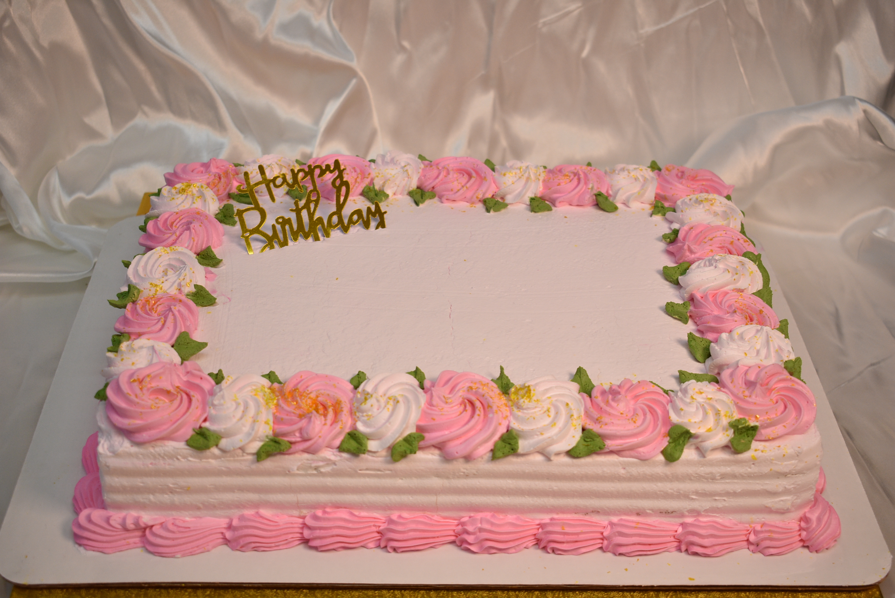 Pink Full Sheet Cake